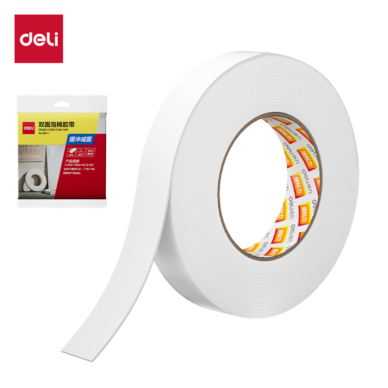 得力(deli)泡棉双面胶带24mm*5y*2.5mm  NO.30412