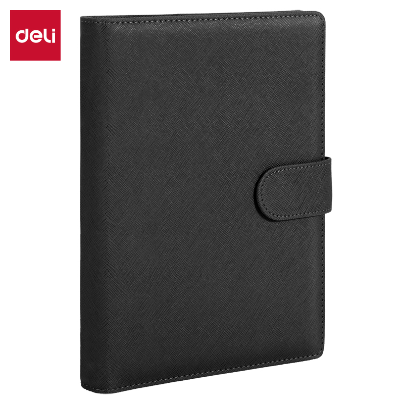 得力(deli)活页记事本25k棕色 210*145mm-100张 NO.3151