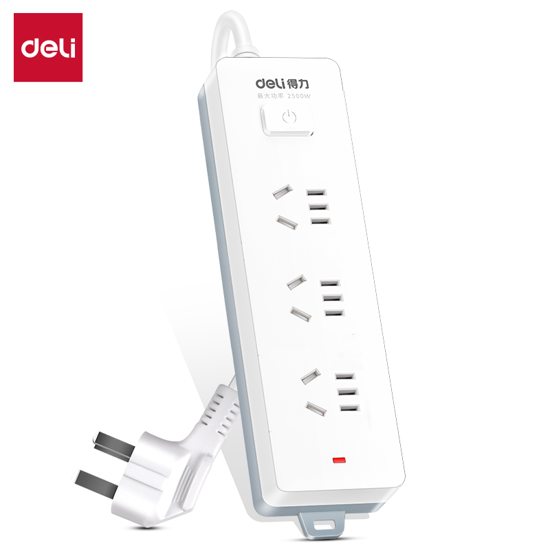 得力(deli)插座3组合孔5米  NO.18274(05)