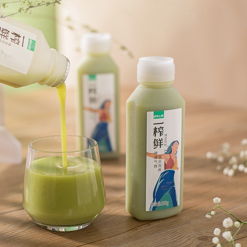 巴东一榨鲜绿豆汁  20瓶*300ml